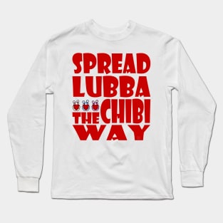 Three Chibis: Spread Lubba the Chibi Way Long Sleeve T-Shirt
